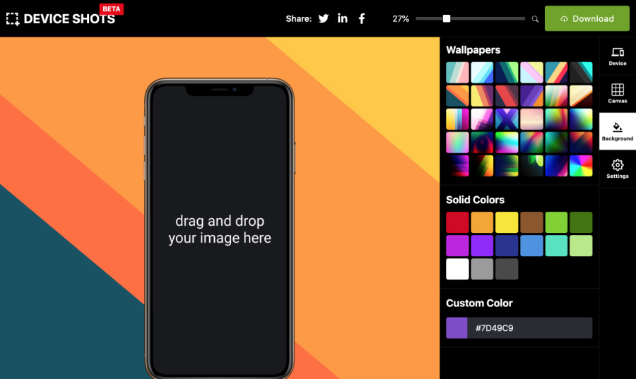 Device Shots — Easily create device mockups from a screenshot